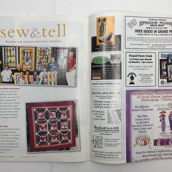 Fons & Porters Love of Quilting Magazine January February 2005 Cowboy Quilt - Picture 8 of 10